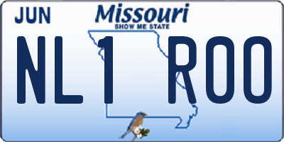 MO license plate NL1R0O
