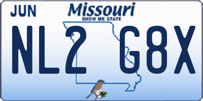 MO license plate NL2G8X