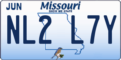MO license plate NL2L7Y