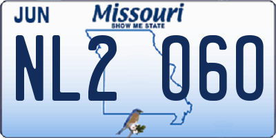 MO license plate NL2O6O