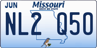 MO license plate NL2Q5O