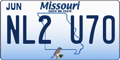 MO license plate NL2U7O
