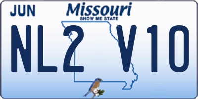 MO license plate NL2V1O