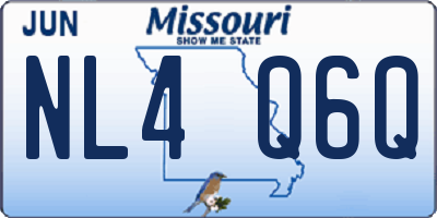 MO license plate NL4Q6Q