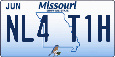 MO license plate NL4T1H