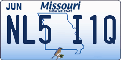 MO license plate NL5I1Q