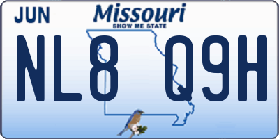 MO license plate NL8Q9H