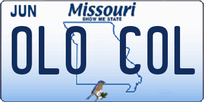 MO license plate OL0C0L