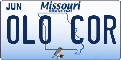 MO license plate OL0C0R