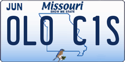 MO license plate OL0C1S