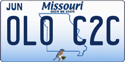 MO license plate OL0C2C