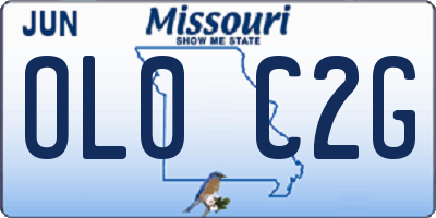 MO license plate OL0C2G