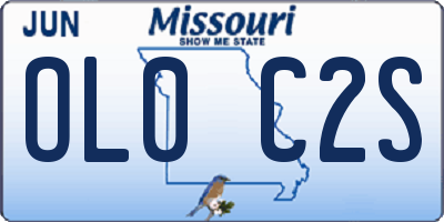 MO license plate OL0C2S