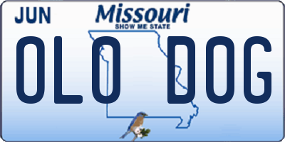 MO license plate OL0D0G