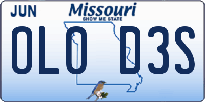 MO license plate OL0D3S