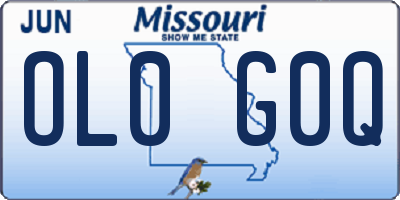 MO license plate OL0G0Q