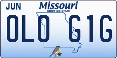 MO license plate OL0G1G