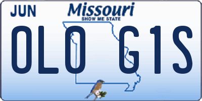 MO license plate OL0G1S