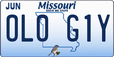 MO license plate OL0G1Y