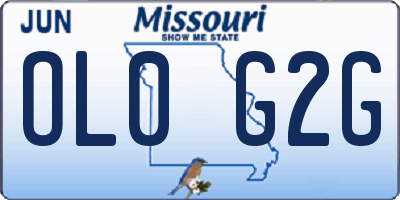 MO license plate OL0G2G