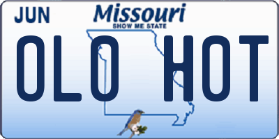 MO license plate OL0H0T