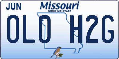 MO license plate OL0H2G