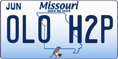 MO license plate OL0H2P