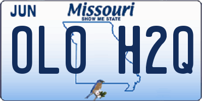 MO license plate OL0H2Q