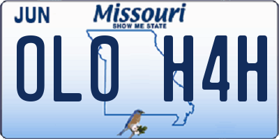 MO license plate OL0H4H