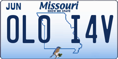 MO license plate OL0I4V