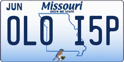 MO license plate OL0I5P