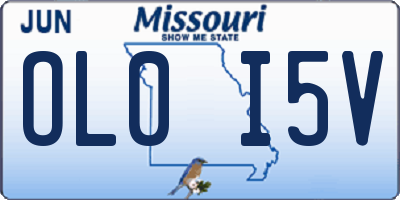 MO license plate OL0I5V