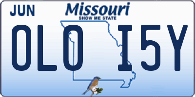 MO license plate OL0I5Y