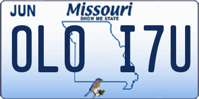 MO license plate OL0I7U