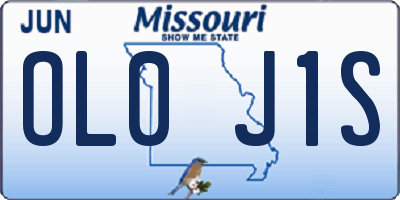 MO license plate OL0J1S
