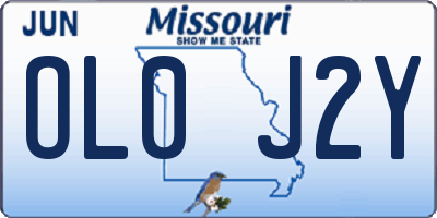 MO license plate OL0J2Y