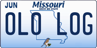 MO license plate OL0L0G