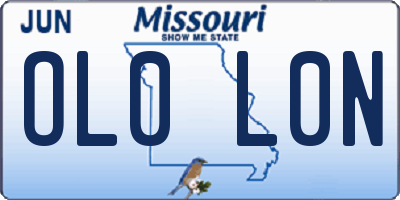 MO license plate OL0L0N