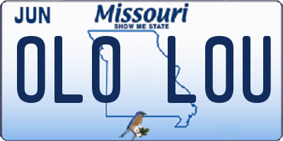 MO license plate OL0L0U
