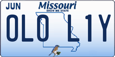 MO license plate OL0L1Y