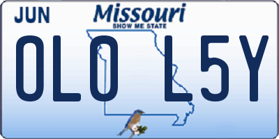 MO license plate OL0L5Y