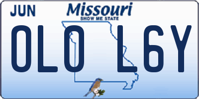 MO license plate OL0L6Y