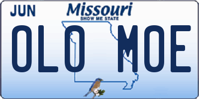 MO license plate OL0M0E