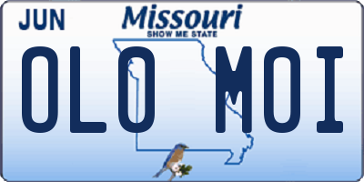 MO license plate OL0M0I