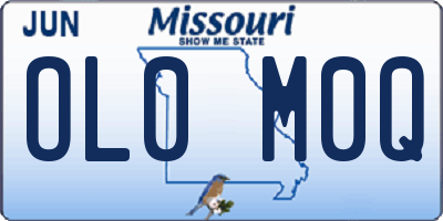 MO license plate OL0M0Q