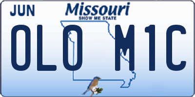 MO license plate OL0M1C