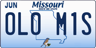 MO license plate OL0M1S