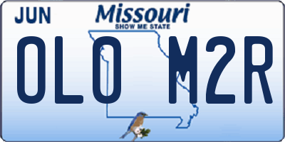 MO license plate OL0M2R