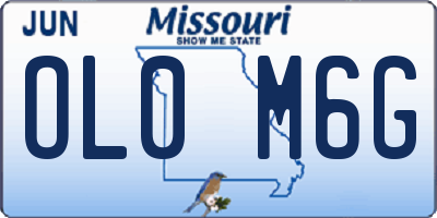 MO license plate OL0M6G