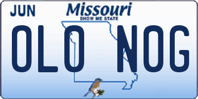 MO license plate OL0N0G